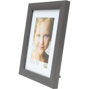 Deknudt drevený rám S54S sivý 13x13 cm