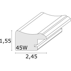 Rám na obraz čierny plast 15,0 x20,0 cm S45WF