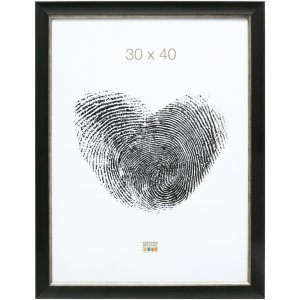 Rám na obraz čierny plast 30,0 x40,0 cm S45WF