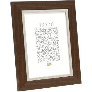 Rám na obraz z hnedého plastu 10,0 x15,0 cm...