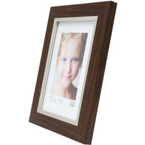 Deknudt plastový rám na fotografie S45VH hnedý 18x24 cm
