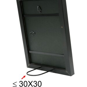 Drevený rám S45S čierny 30,0 x45,0 cm