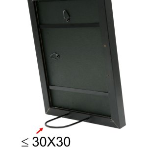 Drevený rám S45S čierny 60,0 x80,0 cm