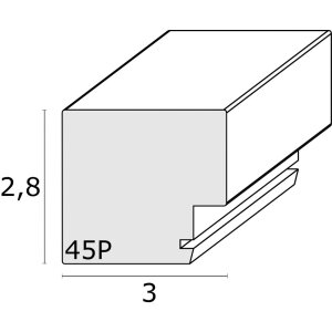 Rám na obraz z dreva taupe 15,0 x20,0 cm S45PK