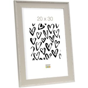 Bilderrahmen grau Holz 13,0 x13,0 cm S45LF