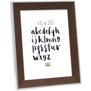 Rám na obraz hnedý plast 18,0 x24,0 cm S45FE