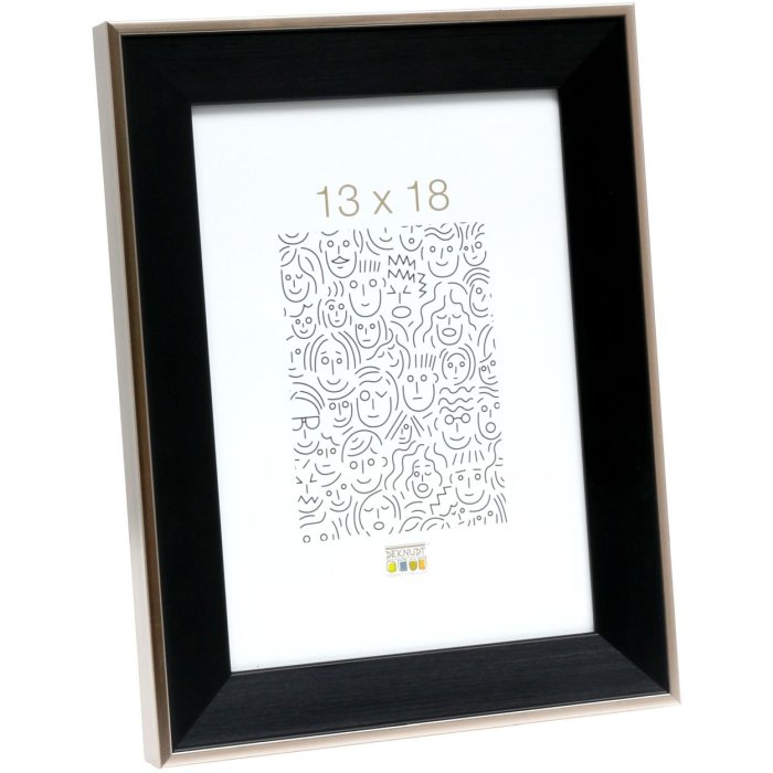 Rám na obraz čierny plast 10,0 x15,0 cm S45FE