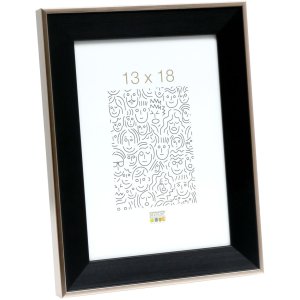 Rám na obraz čierny plast 10,0 x15,0 cm S45FE
