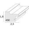 Rám na obraz biele drevo 10,0 x15,0 cm S45ES