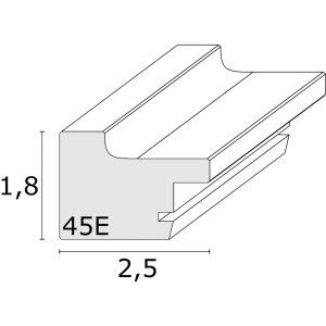 Rám na obraz biele drevo 20,0 x30,0 cm S45ES