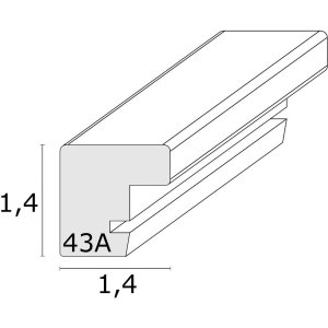 Rám na obraz S43AG2 z dubového dreva 13,0 x18,0 cm