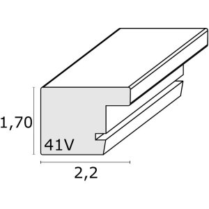 Rám na obraz S41VH1 biely plast 15,0 x15,0 cm