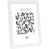 Rám na obraz S41VH1 biely plast 15,0 x15,0 cm