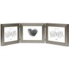Trojitý rám Deknudt S41VD1 strieborný 3 fotografie 10x15 cm na šírku