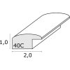 Rám na obraz strieborný S40CD2 drevo 10,0 x15,0 cm