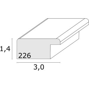 Rám na obraz S226K2 čierne drevo 40,0 x50,0 cm