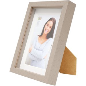 Rám na obraz s paspartou z dreva taupe 30,0 x40,0 cm;20,0 x30,0 cm S223K
