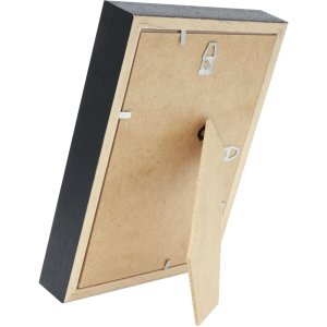 Rám na obraz s paspartou z čierneho dreva 18,0 x24,0 cm;13,0 x18,0 cm S223K