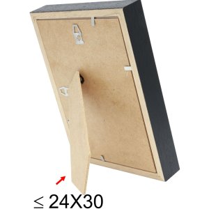 Rám na obraz s paspartou z čierneho dreva 18,0 x24,0 cm;13,0 x18,0 cm S223K