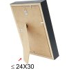 Rám na obraz s paspartou z čierneho dreva 18,0 x24,0 cm;13,0 x18,0 cm S223K