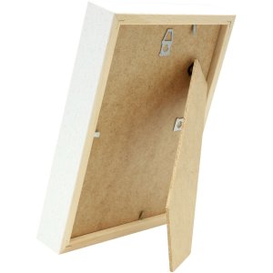 Rám na obraz s paspartou z bieleho dreva 18,0 x24,0 cm;13,0 x18,0 cm S223K