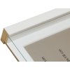 Rám na obraz s paspartou z bieleho dreva 18,0 x24,0 cm;13,0 x18,0 cm S223K
