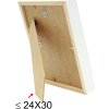 Rám na obraz s paspartou z bieleho dreva 18,0 x24,0 cm;13,0 x18,0 cm S223K