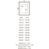 Rám na obraz s paspartou z bieleho dreva 18,0 x24,0 cm;13,0 x18,0 cm S223K
