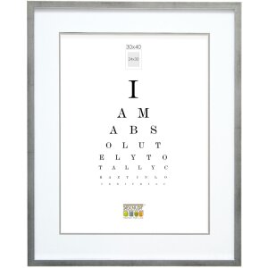 Deknudt rám na obrazy strieborné drevo S43AD1 9x13 cm - 40x50 cm s/bez pasparty
