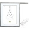 Deknudt rám na obrazy strieborné drevo S43AD1 9x13 cm - 40x50 cm s/bez pasparty