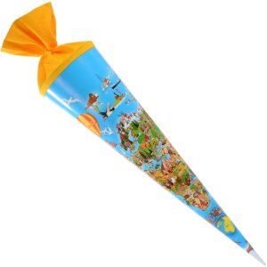 Goldbuch školský kužeľ mapa sveta 70 cm okrúhly plstený uzáver oranžový