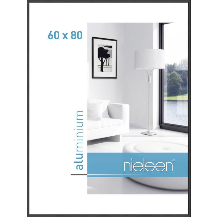 Hliníkový rám Nielsen Classic čierny matný 60x80 cm
