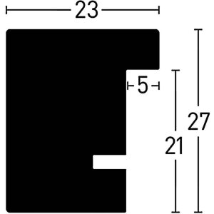 Nielsen drevený rám XL 50x70 cm biely nepriehľadný
