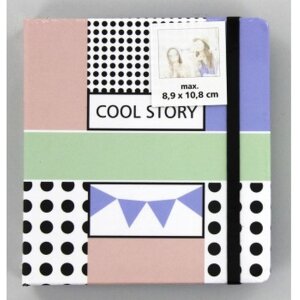 Zasúvací album Cool Story, na 28 okamžitých fotografií do max. rozmerov 8,9 × 10,8 cm