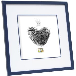 Deknudt drevený obrazový rám S43AM6 modrý s paspartou 15x20 až 40x50 cm