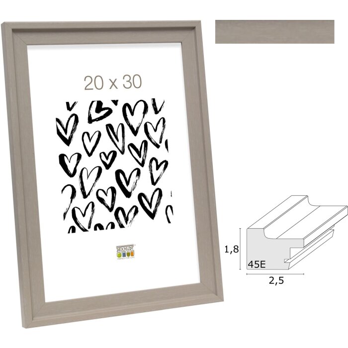 Deknudt drevený rám na obrazy S45EF3 béžový 10x15 cm až 50x70 cm