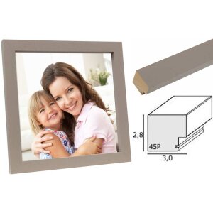 Rám obrazu z dreva taupe S45PK3