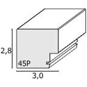 Rám obrazu z dreva taupe S45PK3