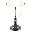 Stolná lampa biela Clayre & Eef 5LL-5100W - 27x23x42 cm E27 - Max. 1x 60Watt biela