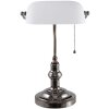 Stolná lampa biela Clayre & Eef 5LL-5100W - 27x23x42 cm E27 - Max. 1x 60Watt biela