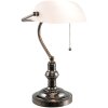 Stolná lampa biela Clayre & Eef 5LL-5100W - 27x23x42 cm E27 - Max. 1x 60Watt biela