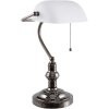 Stolná lampa biela Clayre & Eef 5LL-5100W - 27x23x42 cm E27 - Max. 1x 60Watt biela