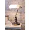 Stolná lampa biela Clayre & Eef 5LL-5100W - 27x23x42 cm E27 - Max. 1x 60Watt biela