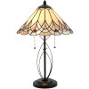 Stolná lampa Tiffany Clayre & Eef 5LL-5186 - Ø 40x60 cm - E27 - Max. 2x60 W multi