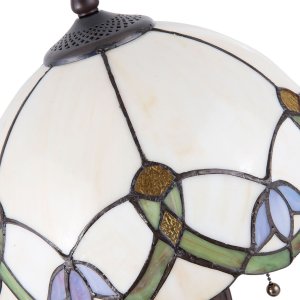 Stolná lampa Tiffany Clayre & Eef 5LL-5918 - Ø 30x50 cm - E27-max 2x40W multi