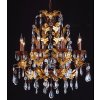 Luster Clayre & Eef 5LL-CR12 - 90-150 x Ø 75 cm 8x E14-40w multi