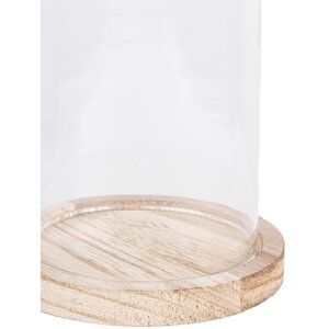 Sklenený zvonček Clayre & Eef 6GL2168 - Ø 12x17 cm priehľadný