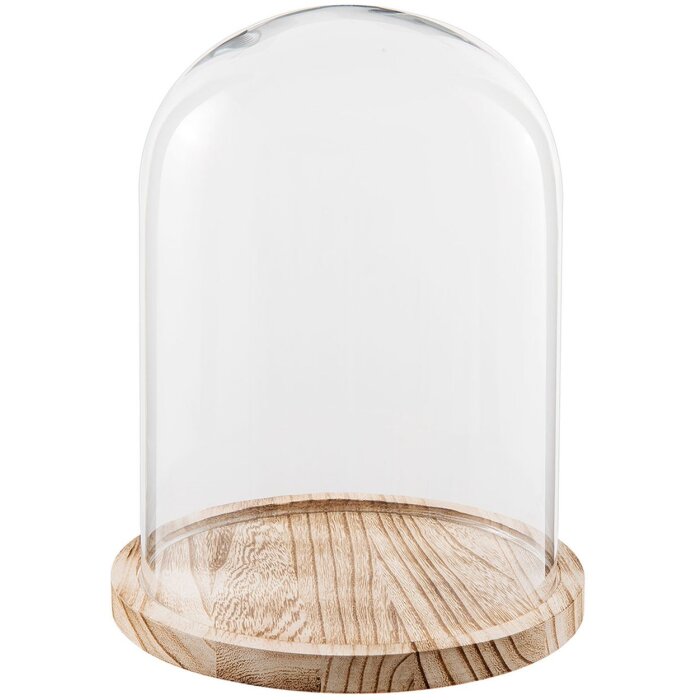 Sklenený zvon Clayre & Eef 6GL2171 - Ø 23x29 cm transparentný