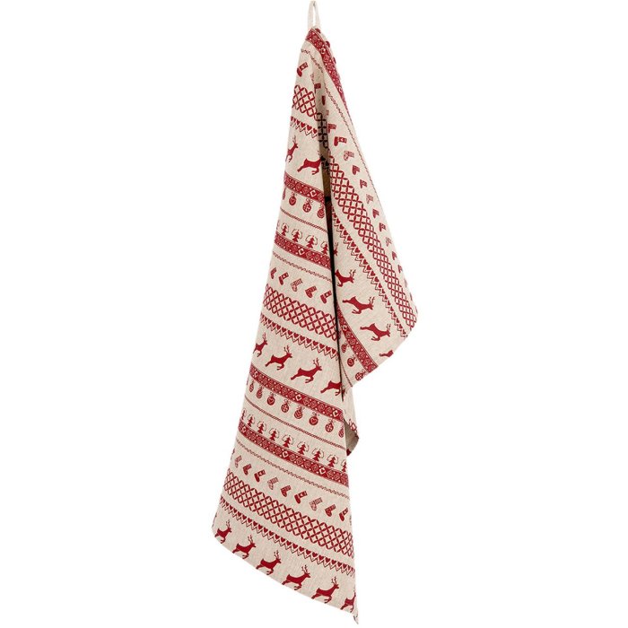 Kuchynská utierka Clayre & Eef NOC42C-1 - 50x85 cm červená
