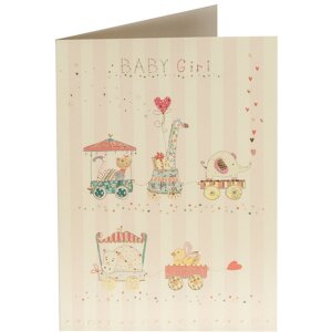 Pozdravná karta A.Train červená